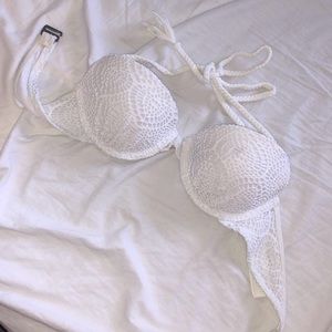 Hollister white underwire bikini top